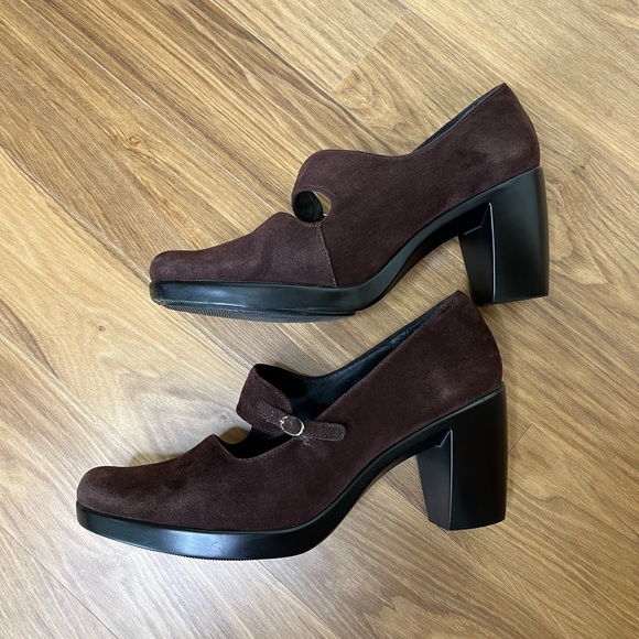SOLD// Dansko Tara Mary Janes Pumps High Heels Shoes Suede Leather 42 11.5 12 - Picture 3 of 10